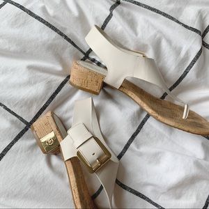 michael kor’s white sandals